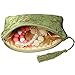 kilofly 2 pc Chinese Silk Brocade Padded Tassel Zipper Jewelry Bag Gift Pouch set2 D
