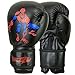 Spider-man Kids Boxing Gloves Junior Mitts 4oz, 6oz Punch Bag Children MMA Youth (Black, 4 Oz)