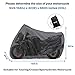 Homai Motorcycle Cover, Waterproof Durable & Tearproof All Weather Outdoor Protection Fits up to 104 inches XXL Motorcycles Like Honda, Yamaha, Suzuki, Harley and More