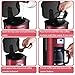 Gevi Coffee Maker 5 Cup with One-Touch, Small Drip Coffeemaker Precision Coffee Brewer Machine with Glass Carafe, Hot Plate and Auto Shut-Off (Dark Black)
