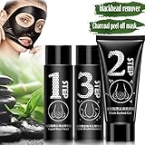Blackhead Remover Mask [Removes Blackheads]-Black Peel off Mask for Face and Nose-Charcoal Peel off Mask- Best Mud Facial Mask -Purifying Peel-off Acne Treatment Mask