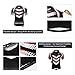 Men's Cycling Jersey Set - Reflective Quick-Dry Biking Shirt and 3D Padded Cycling Bike Shorts