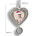 Baby's First Christmas Ornament - Dated 2025 - Picture Ornaments for Newborns - Filigree Heart Shaped Photo Ornament - Baby Christmas Ornaments - Gift-Storage Bag Included - Measures 3.5