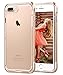 ULAK Clear Case for iPhone 8 Plus, iPhone 7 Plus Protective Soft Cover with Reinforced Frame Slim TPU Gel Case for Apple iPhone 7 Plus/8 Plus [Larger Screen Size], Clear Back&Gold Frame