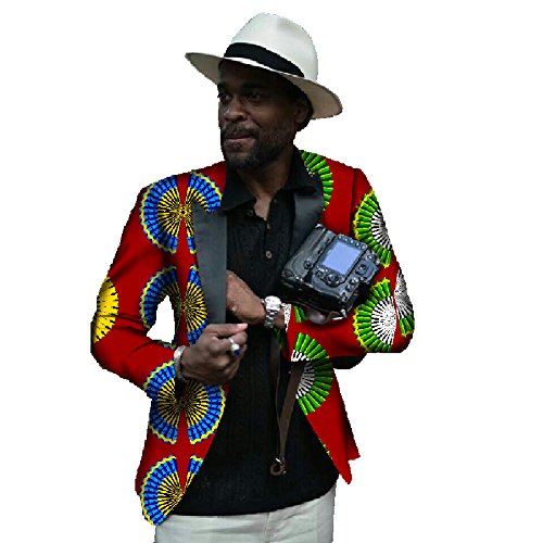 Men's Dashiki African Jacket 1 Piece Fashion Design Bazin Rich Coat