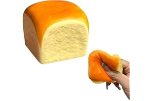 Slow Rising Squishy Toy Realistic Hawaiian Bread Roll Squeeze Fidget Soft Bread Stress Ball Portable Sensory Toy for Kids Adu