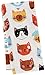 Kay Dee 4 Piece Kitchen Set - 2 Terry Towels, Oven Mitt, Potholder (Crazy Cat)