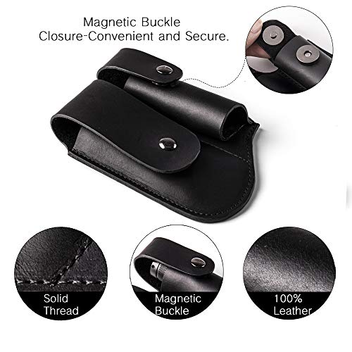 Gentlestache Multitool Belt Sheath, EDC Leather Belt Organizer, Belt