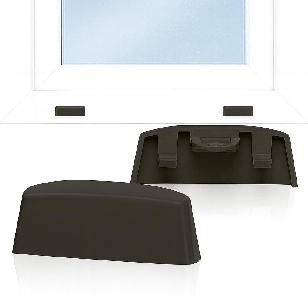 Ante bellum 45 mm Window Water Slot Caps, Pack of 25, Window Drain Hole Caps for Effective Drainage - Prevent Water Damage and Sweat on Your Windows (RAL8019)