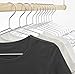 HOUSE DAY Aluminum Alloy Hangers Metal Hangers Non Slip Cloth Hanger Stainless Steel Strong Metal Wire Hangers Clothes Hangers 12 Pack 16.5 Inch,Standard Hangers (Sliver)