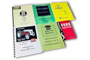 AGPUBS Six Manual Set for Ford 9N 2N Tractor Shop Operators Parts Catalog Service Repair Set
