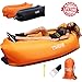 Inflatable Lounger Hammock by ChillPill:Comfortable Blow Up Air Lounger for Outdoor Use–Portable Lounge Chair with Side Pocket,Stakes,Bottle Opener and Carry Bag–Lightweight Oxford Nylon Air Couch