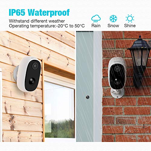 Conico Wireless Camera Outdoor, WiFi Security Rechargeable