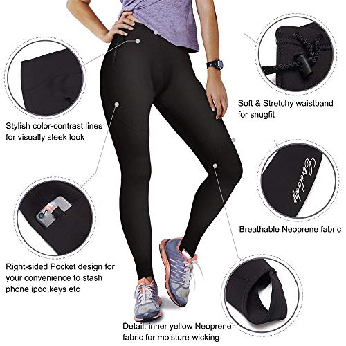 image for CtriLady Women's Wetsuit Pants Premium 2mm Neoprene Sauna Leggings for