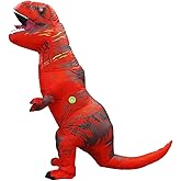 QNRMS Inflatable Dinosaur Costume Adult Trex Costume Adult Blow up T-Rex Costume Halloween Costumes for Women