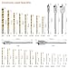 Drill Bits set, TACKLIFE DB01 Titanium Drill Bit Set 25 pcs-20pcs HSS Twist Drill Bits for Steel, Wood, Plastic,5 Spade Drill Bit Set for Wood,Advanced Set with Moulded Display Carry Case