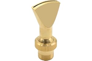 SYOWADA Brass Water Fountain Nozzle Spray, 1/2 Inch DN15 3/4 Inch DN20 Narrow Fan Shaped Water Spray Sprinkler, Watering Nozz