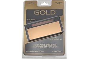 TrueArc Gold Auto-Darkening Welding Lens – True Color Gold Filter – Fits 2" x 4-1/4" Welding Hoods – Shade 11