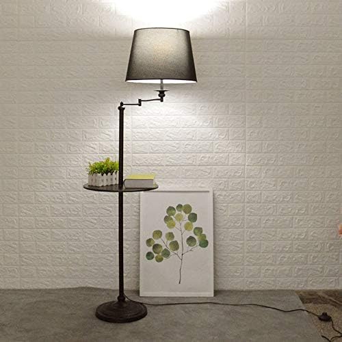 CLLCR Simple Floor Lamp Living Room Bedroom Vertical Storage Tray Floor Lamp Study Room Reading Lamp
