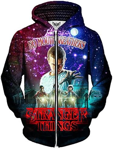 Gratefully Dyed Stranger Things Unisex Zip Up Hoodie