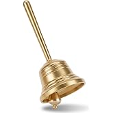 Sibba Hand Bell Super Loud Solid Brass Small Brass Hand Call Bell 1.5 in | Dinner Hand Bell, Wedding Bell, Tibetan Bell, Meditation Bell, Classroom Bell, for the Elderly at Home