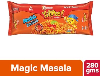 Sunfeast Yippee Noodles-Magic Masala Four in One Pack  280g