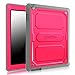 Fintie iPad 2/3/4 Case - CaseBot Tuatara Series Rugged Unibody Dual Layer Hybrid Full Protective Cover with Built-in Screen Protector and Impact Resistant Bumper for iPad 4, iPad 3 & iPad 2, Magenta