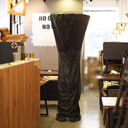 Gas Patio Heater Cover with Zipper, Standing Propane Heater Covers for