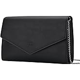GM LIKKIE Clutch Purse for Women, Evening Envelope Clutch Bag, Crossbody Foldover PU Leather Shoulder Handbag