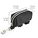 Vivifying Dog Poop Bag Holder, Durable Waste Bag Dispenser with Stainless Carabiner Clip for Dog Walking Running Hiking (Black)