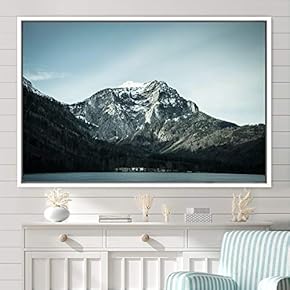 signwin Framed Canvas Wall Art Calming Waters Aerial...