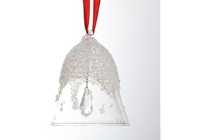 XIANGBAN Crystal Bells Christmas Ornaments 2023, Christmas Bell Ornament,Annual Edition Crystal Car Pendant Home Festive Jewelry (One)