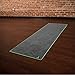 Youphoria Yoga Microfiber Non-Slip Towel - Hot Yoga Mat Towel for Enhanced Grip and Sweat Absorption - Gray with Green Stitching