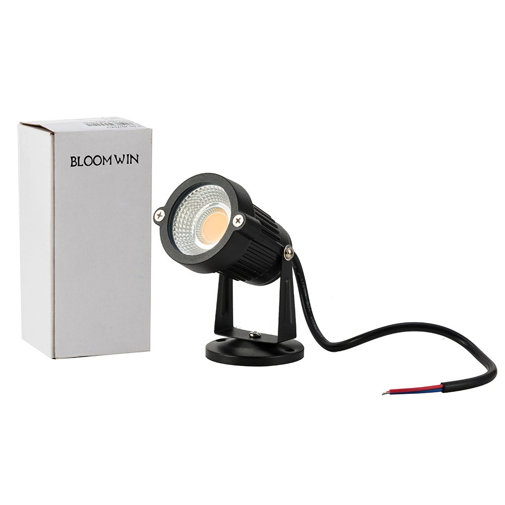 Spot LED Extérieur 5W IP65 - Lot De 4, Blanc Chaud 2600-2800K, Orientable 360°