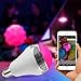 Magic Hue Bluetooth Speaker Bulb - Multicolored Disco Music Party Light Bulb with Speaker - Dimmable Tunable White Wake Up LED Light with Alarm - 6 Watts