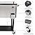VINGLI 80 Quart Rolling Ice Chest, Portable Patio Party Bar Drink Cooler Cart, with Shelf, Beverage Pool with Bottle Opener