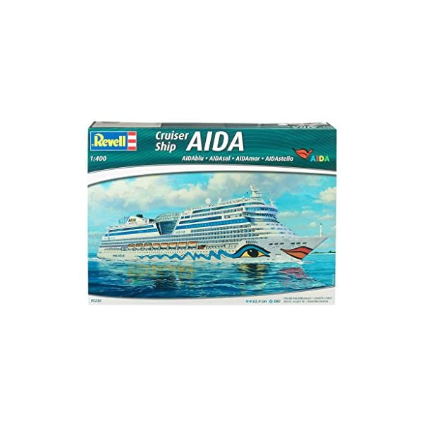 Revell Revell_05230 Modellbausatz Schiff 1:400 - Cruiser Ship AIDAblu, AIDAsol, AIDAmar, AIDAstella im Maßstab 1:400… – Bild 3
