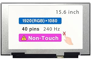WARWOLFTEAM 15.6" Screen Replacement LQ156M1JW03 LQ156M1JW09 for ASUS Rog G531 GL531 G531G GX531 G531GU G531GW GL531G GL531GW GX531G FHD 1920x1080 40 pin 240Hz LCD Non-Touch Screen Display Panel