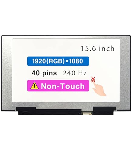 Écran LCD 15.6" FHD IPS 300Hz 100% SRGB - Dalle LQ156M1JW03 - Neuf Pour Remplacement