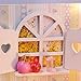 Dollhouse Miniature DIY House Kit Cute Room With Furnitiure and Cover Artwork Gift