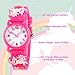 Venhoo Kids Watches 3D Cute Cartoon Waterproof Silicone Children Toddler Wrist Watch Time Teacher Birthday Unicorn Gift for 3 4 5 6 7 8 9 10 Year Girls Little Child-Rose Red