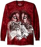 The Mountain Find 9 Wolves USA Long Sleeve T-Shirt