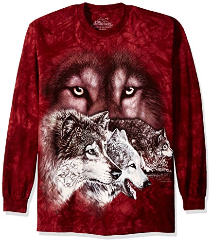 The Mountain Find 9 Wolves USA Long Sleeve T-Shirt
