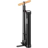 LEZYNE High Volume Tubeless Bike Floor Pump Compatible with 2.5" Gauge - 220 PSI Tire Air Pump for Mountain/Gravel Bikes - ABS-1 Pro Tubeless Chuck