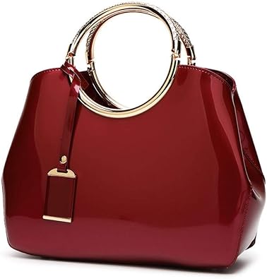 burgundy purse