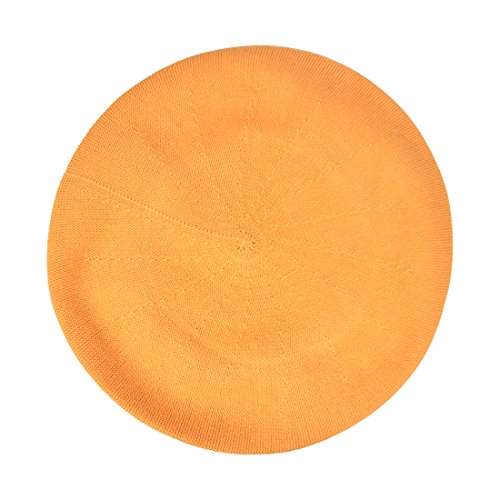Landana Headscarves Beret for Women 100% Cotton Solid - Pumpkin