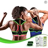 Clavicle Brace Neck Hump Corrector, Posture Corrector for Women & Men, Magnetic Upper Back Brace Slouch Posture Support, Upright Posture Trainer, Back Straightener, Best Scoliosis Primate Brace (S-L)