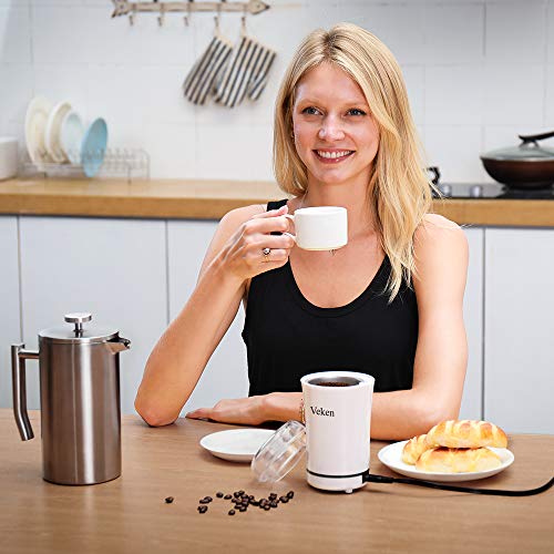 Veken Coffee Grinder Electric Spice & Nut Grinder with Stainless Steel