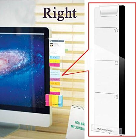 Computer PC Monitors Screen Acrylic Message Boards Affix Memo Right Side