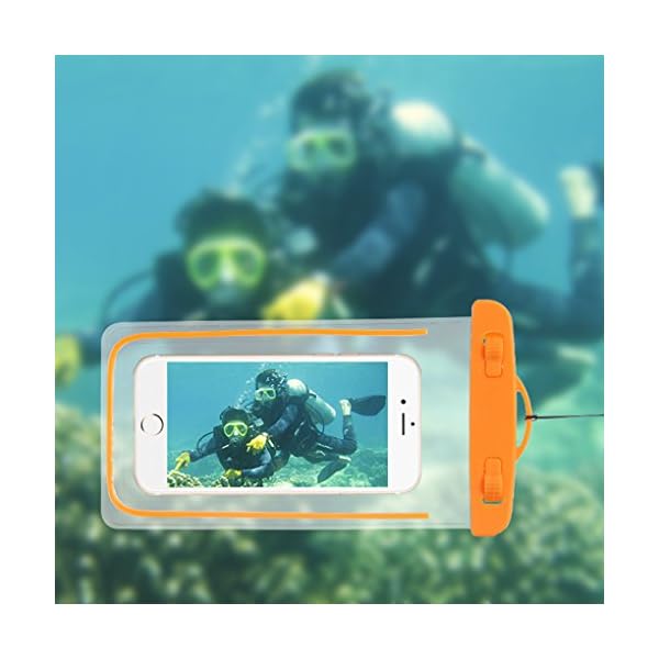 1Pack-Blue-Universal-Waterproof-Case-CaseHQ-CellPhone-Dry-Bag-Pouch-for-Apple-iPhone-6S-66S-Plus7-SE-5S-Samsung-Galaxy-S7-S6-Note-5-4-HTC-LG-Sony-Nokia-Motorola-up-to-57-diagonal
